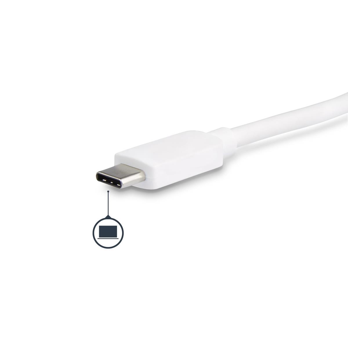 USB-c Multiport Adapter - With Power Delivery DVI Gbe - USB 3