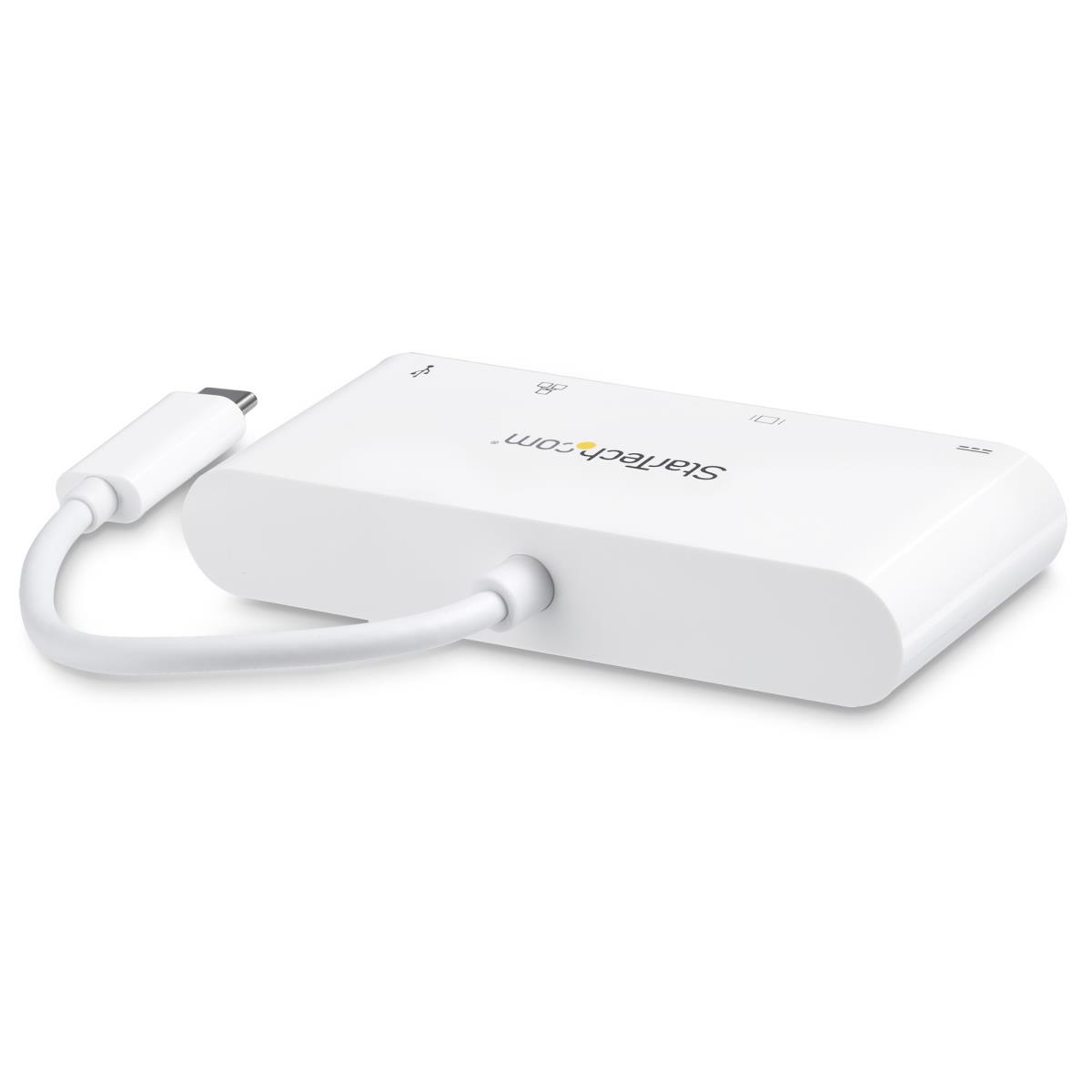 USB-c Multiport Adapter - With Power Delivery DVI Gbe - USB 3