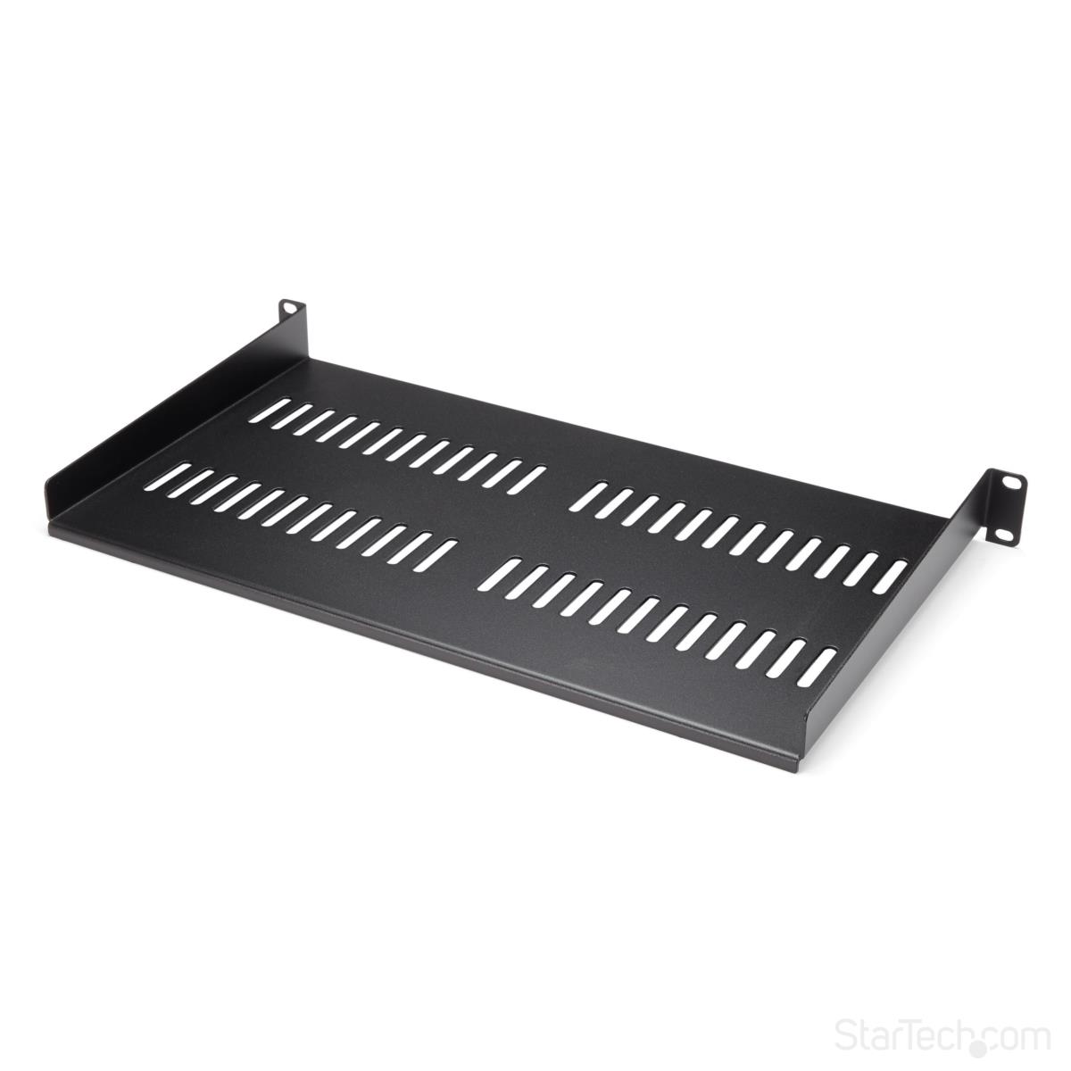 1u Vented Rack Shelf - 10 In 254 Mm Deep 1u Shelf - Vented