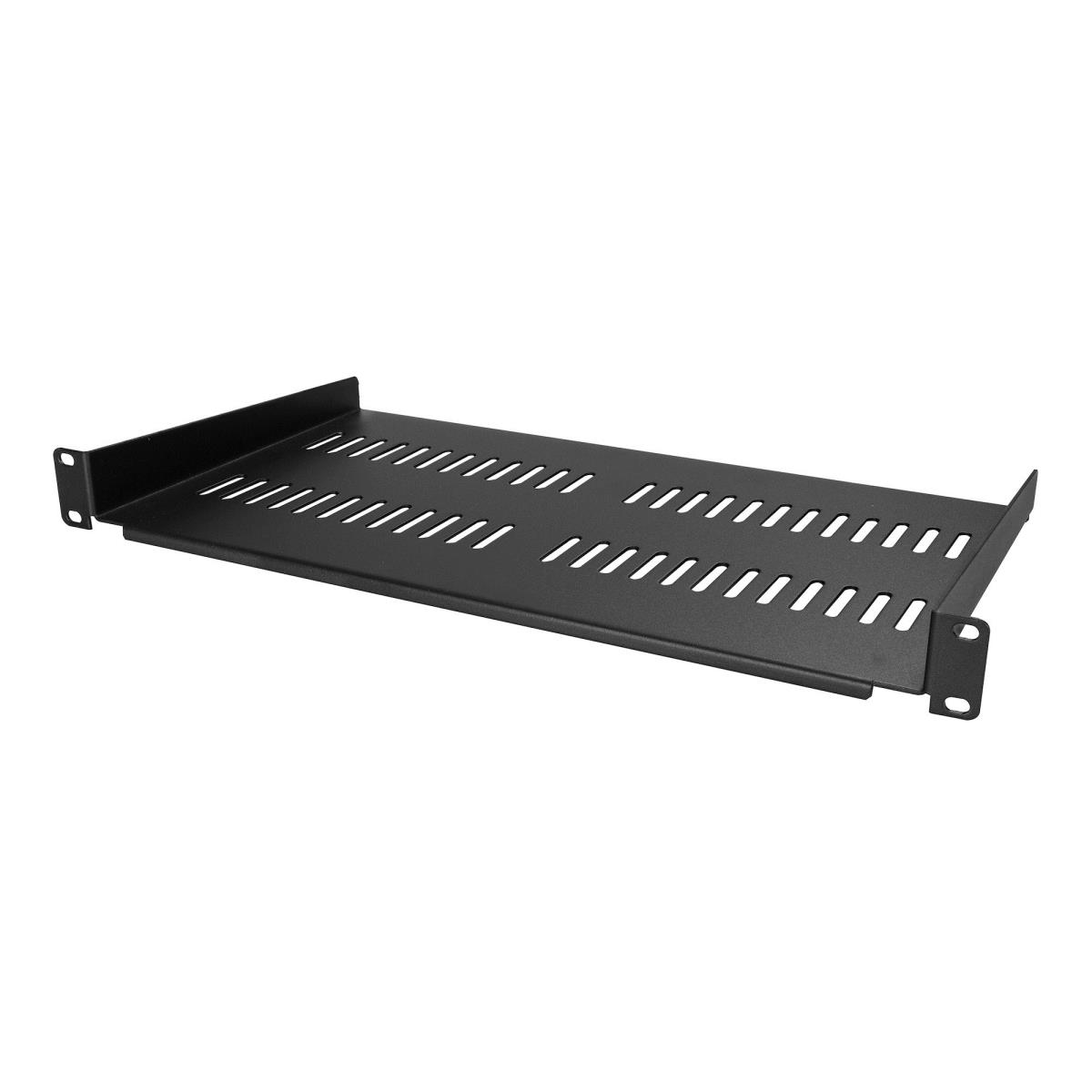 1u Vented Rack Shelf - 10 In 254 Mm Deep 1u Shelf - Vented