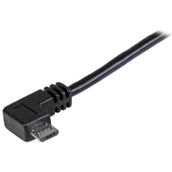 Right Angle Micro USB Charge & Sync Cable - 24 Awg 0.5m