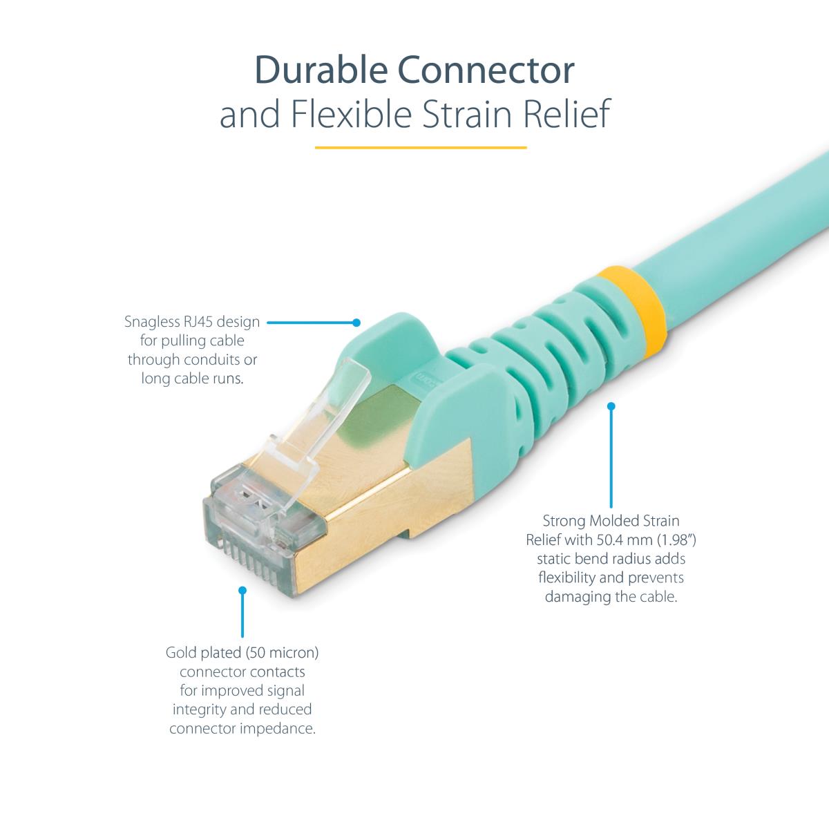 Patch Cable - CAT6a - STP - 1m - Blue