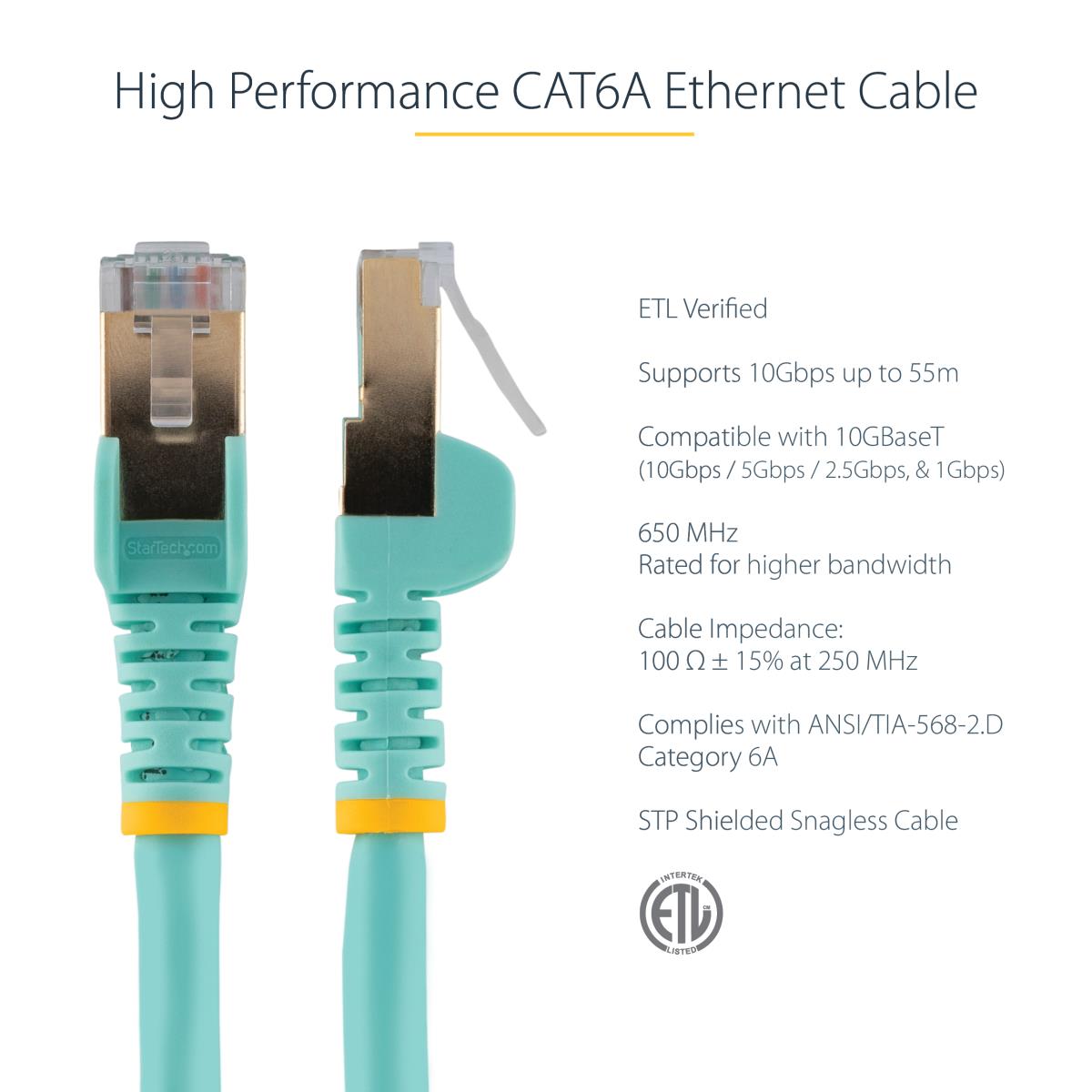 Patch Cable - CAT6a - Stp - 50cm - Blue