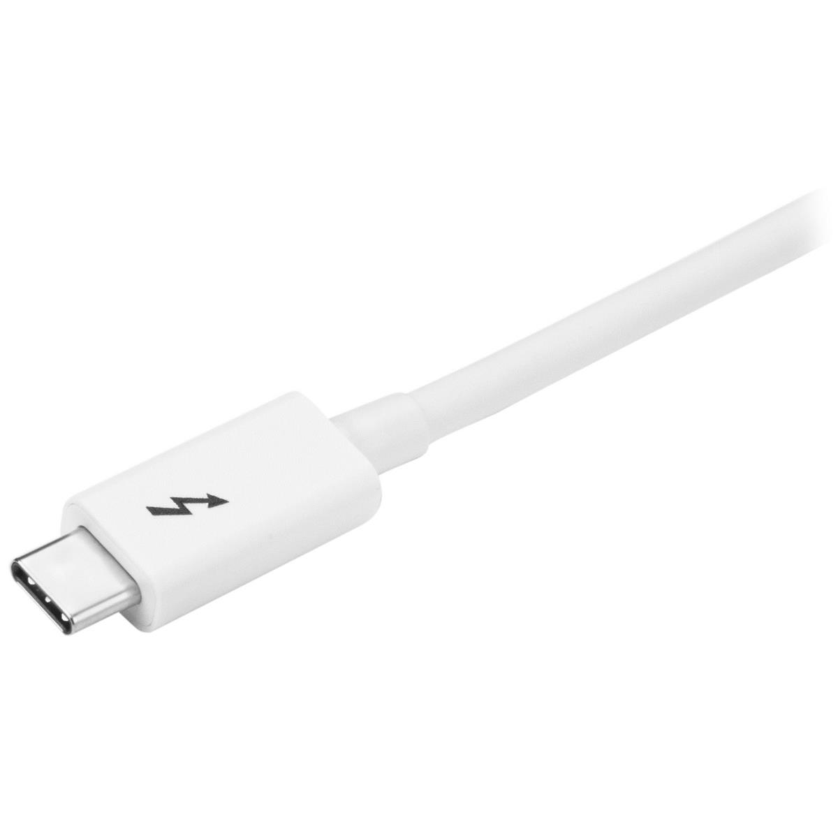 Thunderbolt 3 USB C Cable 20gbps - White 1m