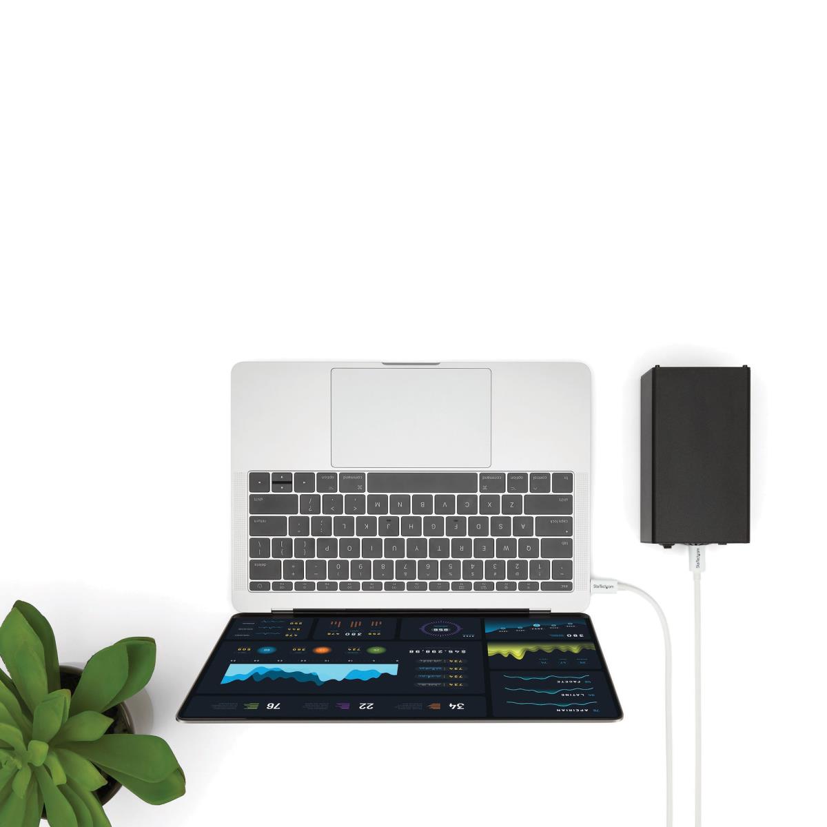 Thunderbolt 3 USB C Cable 20gbps - White 1m