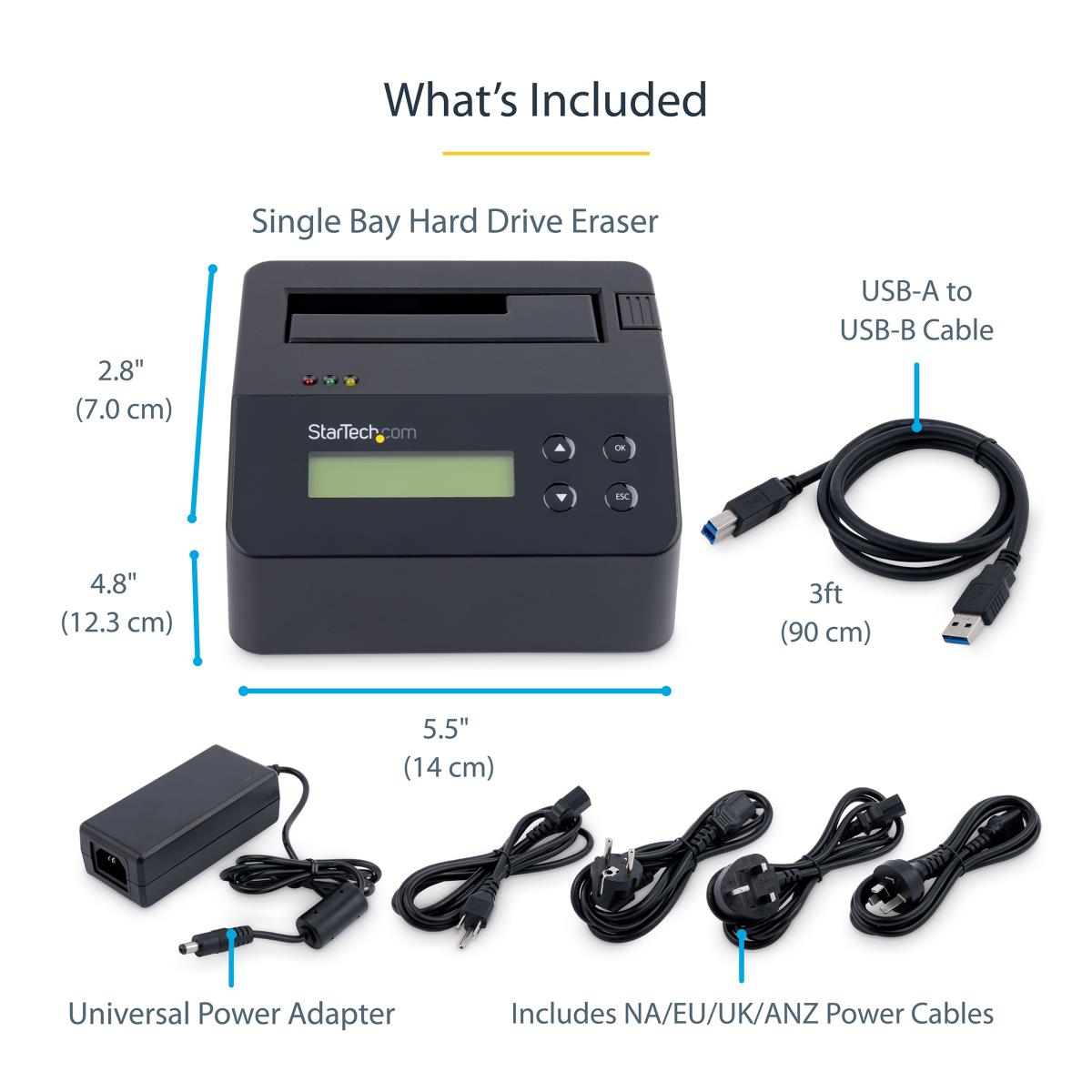 Docking Station - Hard Drive Eraser Standalone W/ 4kn Support