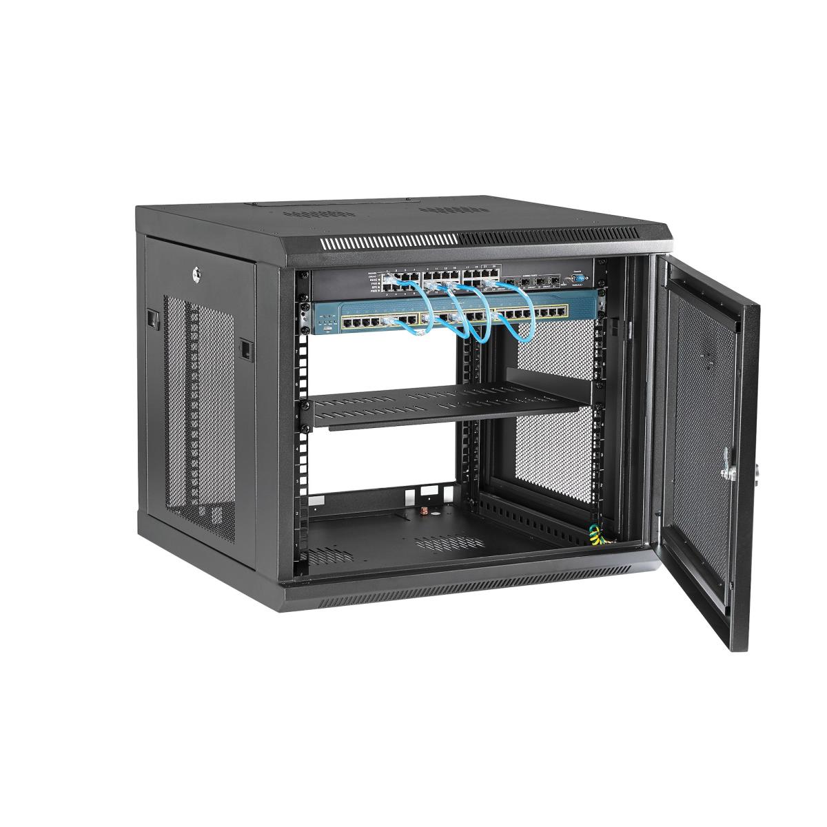 Wall Mount Rack - Wall Mount Server And Network Cabinet - 9u