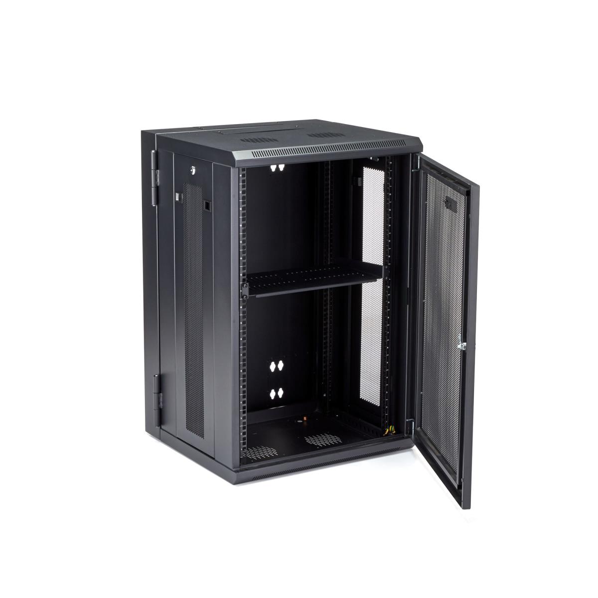 Server Rack Enclosure With Hinge 18u - Wall Mount Network Rack