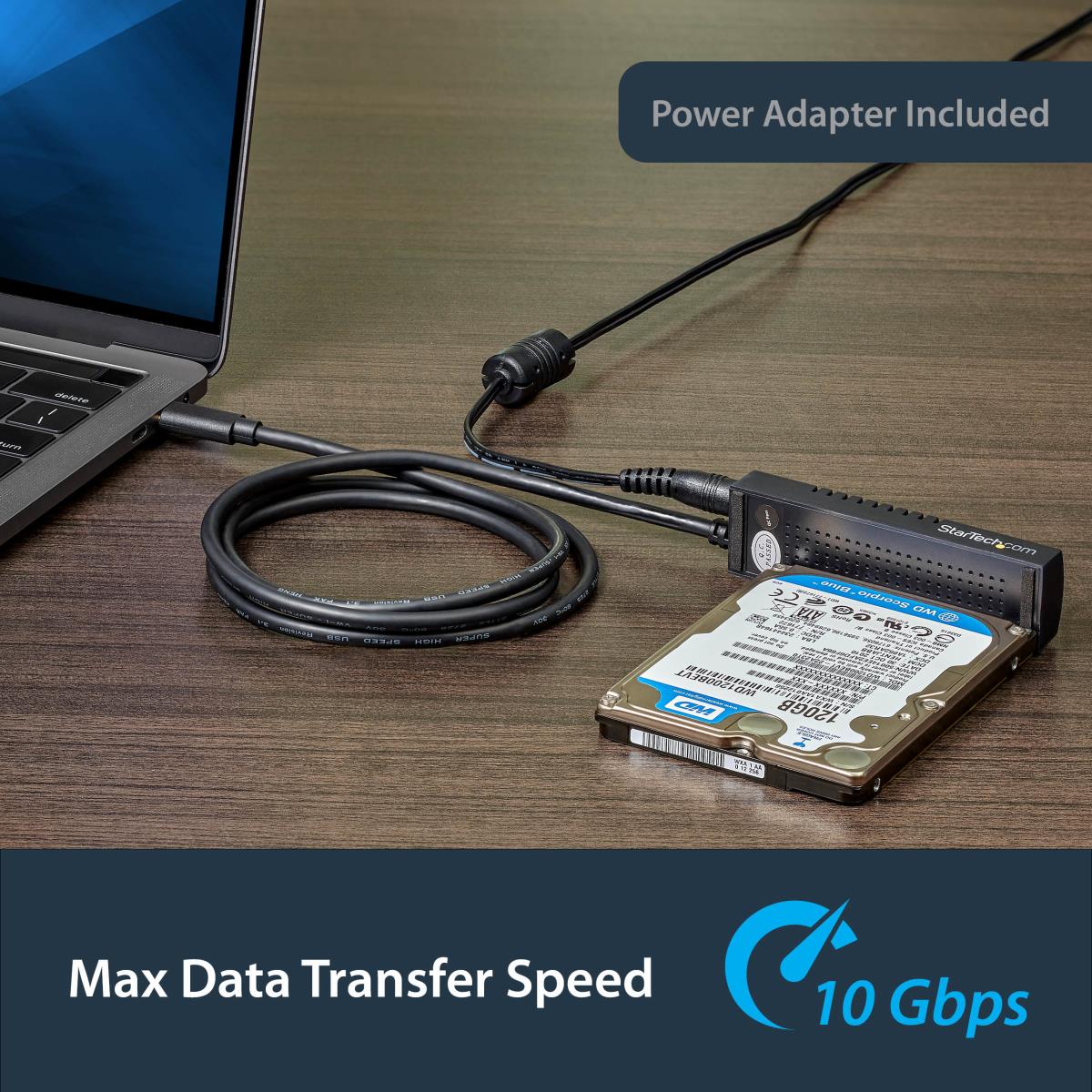 USB C To SATA Adapter Cable For 2.5/3.5in SSD/HDDs-USB 3.1gen 2