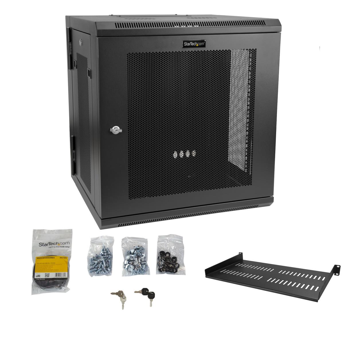 Server Rack Cabinet 12u Wall-mount - 24in Deep - Hinged