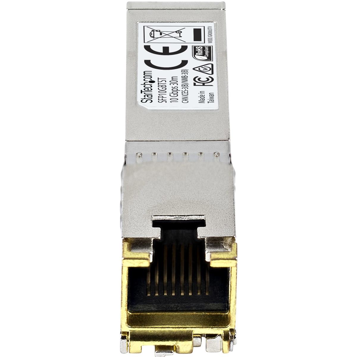 Msa Compliant 10 Gigabit Copper Rj45 Sfp+ Transceiver Module - 10gbase-t - 30m - Taa Compliant