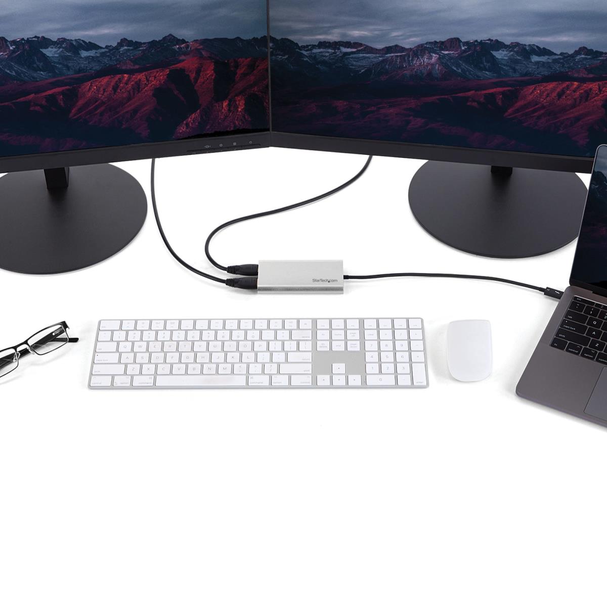 Thunderbolt 3 To Dual Hdmi Adapter - 4k 60hz - Mac And Windows Compatible