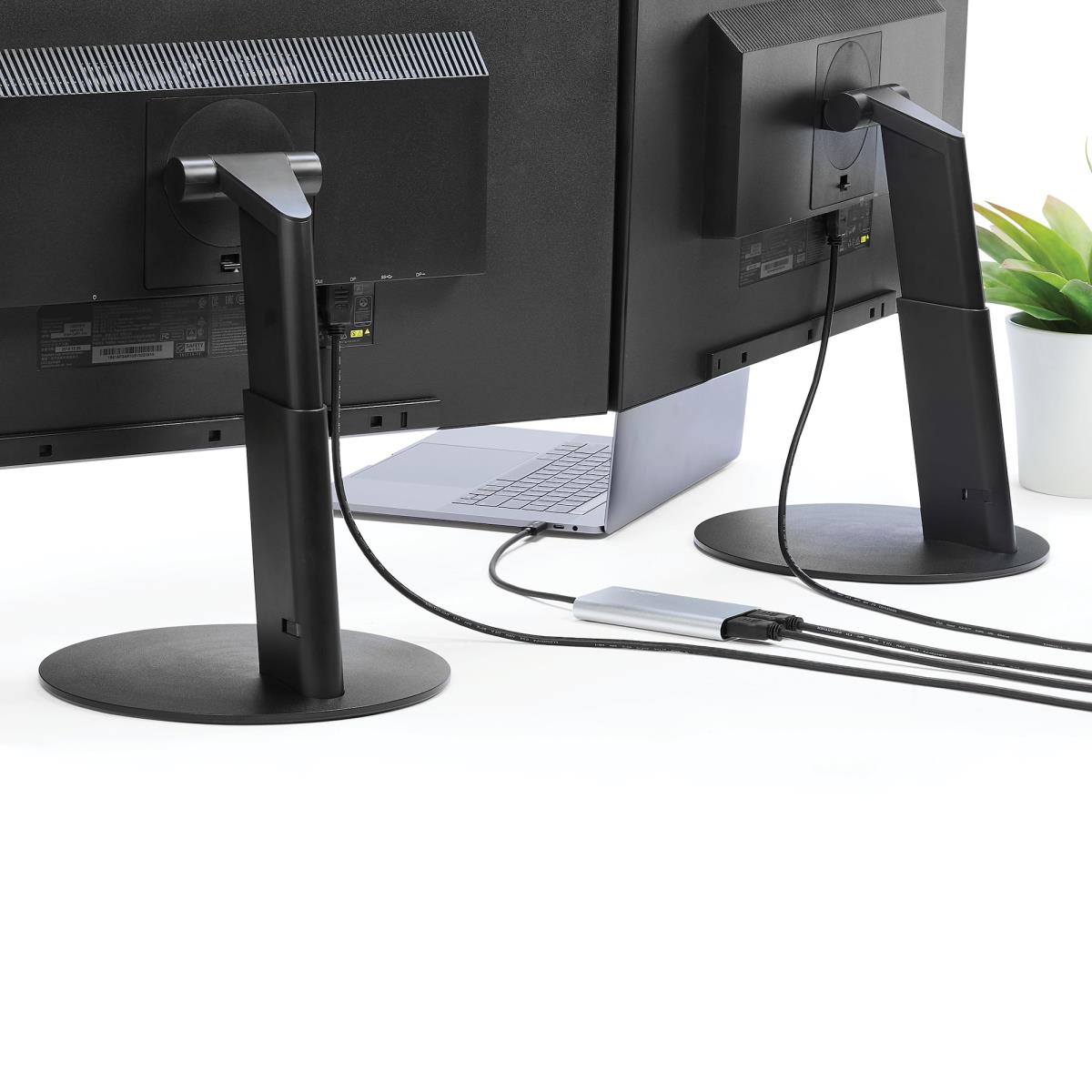 Thunderbolt 3 To Dual Hdmi Adapter - 4k 60hz - Mac And Windows Compatible