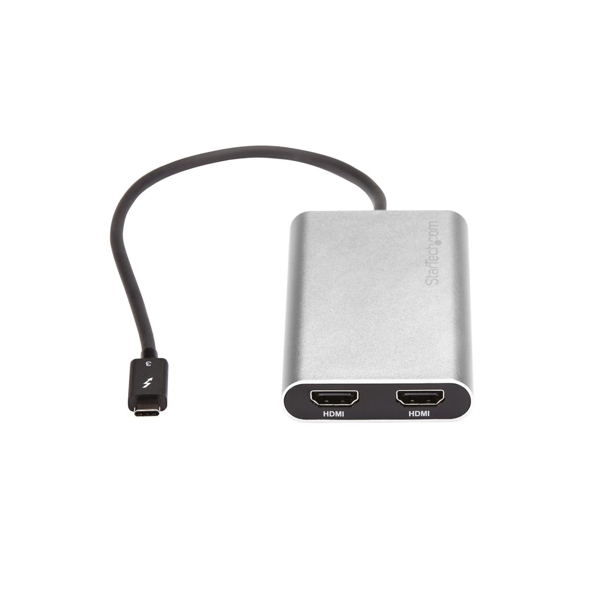 Thunderbolt 3 To Dual Hdmi Adapter - 4k 60hz - Mac And Windows Compatible