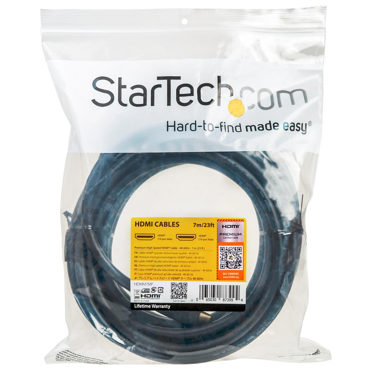 Premium High Speed Hdmi Cable With Ethernet - 4k 60hz - 7m