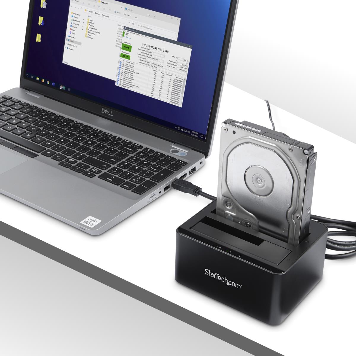 Docking Station - Dual-bay SATA HDD For 2 X 2.5/3.5in SATA SSDs/HDDs - USB 3.0