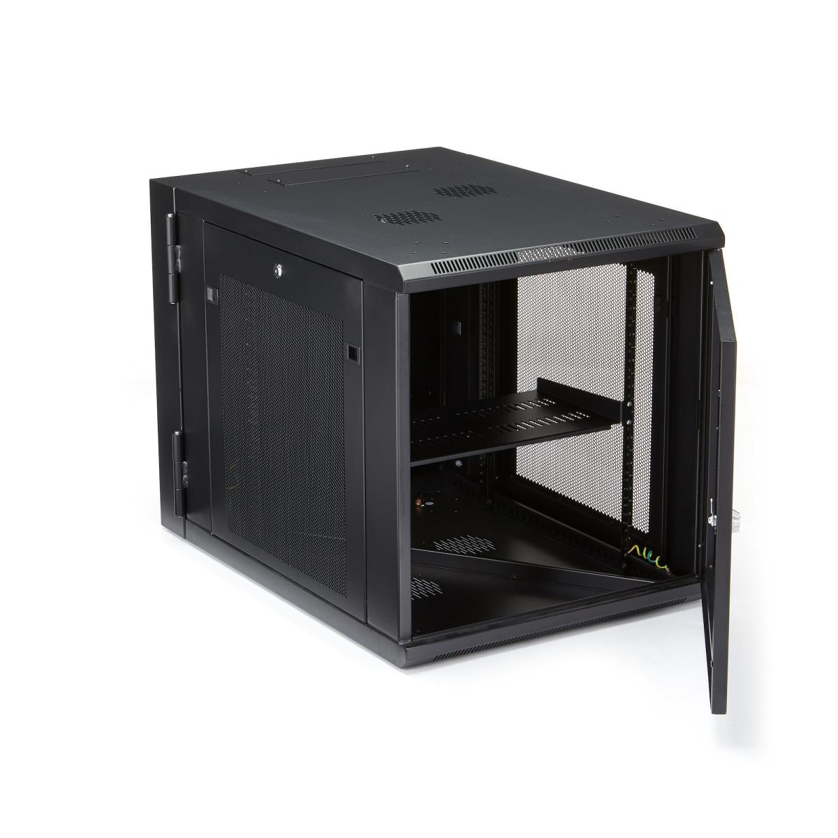 Server Rack Enclosure With Hinge 12u - Wall Mount Network Rack