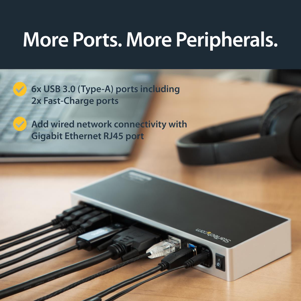 Docking Station - Dual Monitor Hdmi And DVI / Vga - USB 3.0