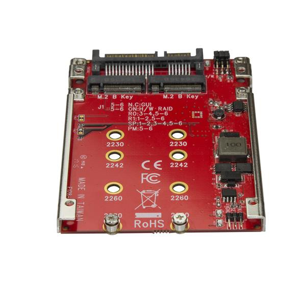 Dual-slot M.2 Drive To SATA Adapter For 2.5in Drive Bay - Raid