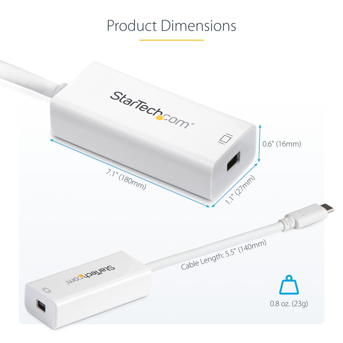 USB C To Mdp Adapter - USB Type Cabl To Mini DisplayPort - 4k 60hz