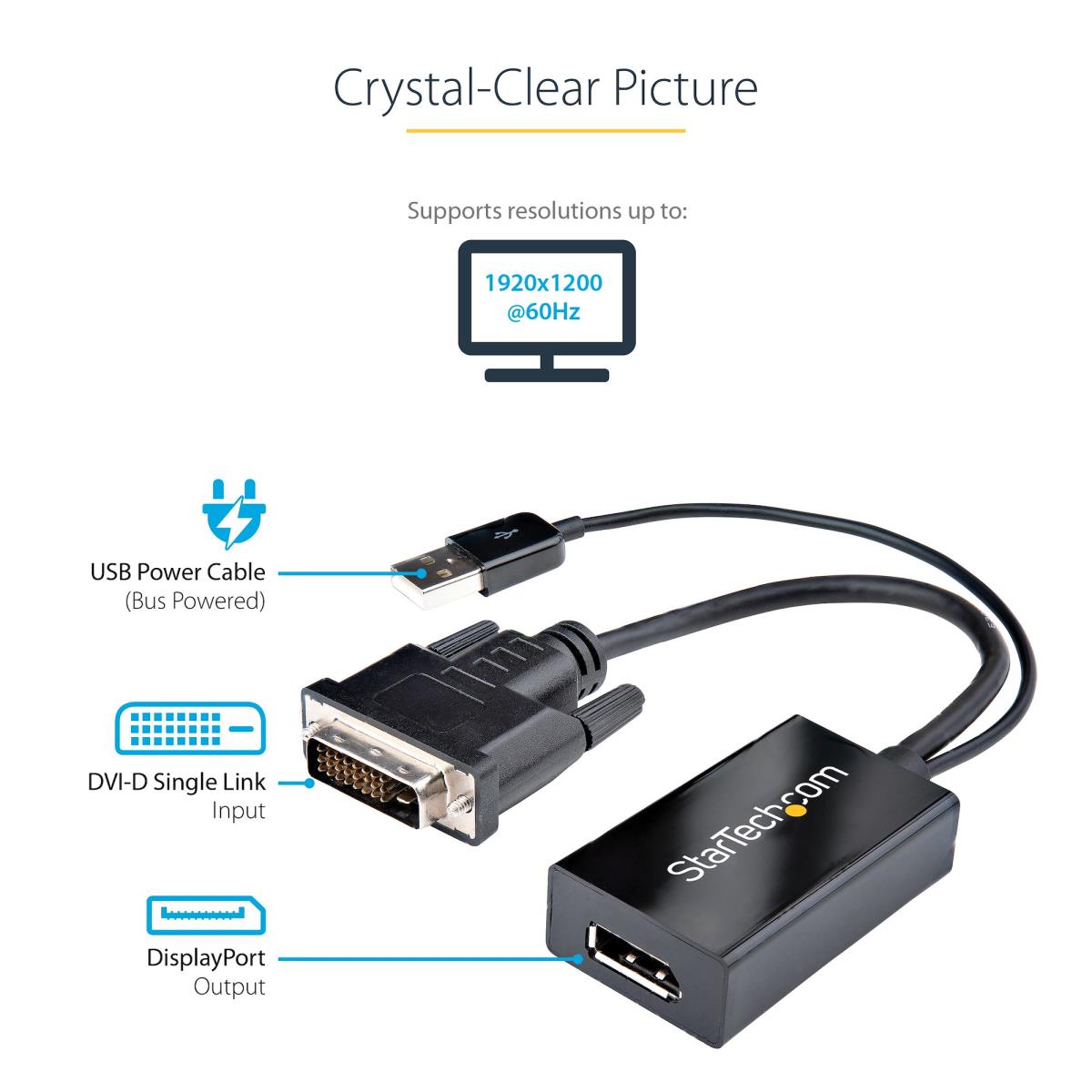 DVI-d To Dp Video Adapter - DVI To DisplayPort Converter