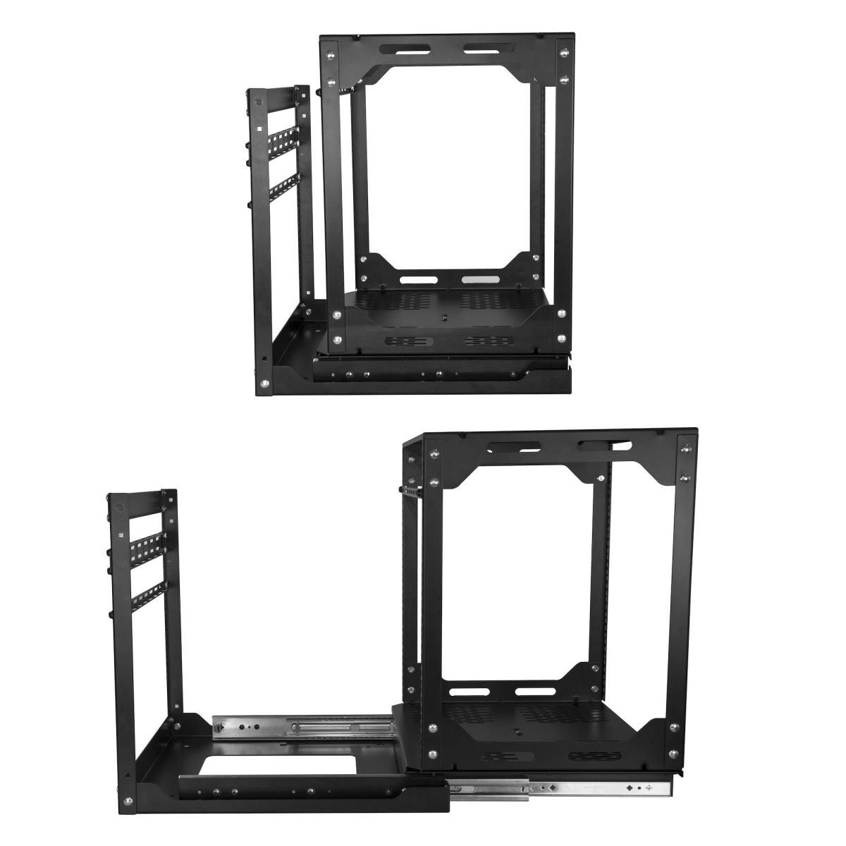 Slide Out Server Rack Rotating 12u - 4 Post Rack