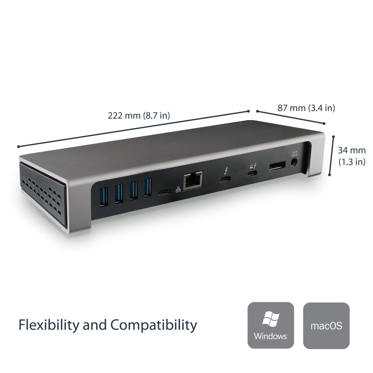 Dock - Thunderbolt 3 Dual 4k 60hz Monitor With 6x USB 3.0 Ports