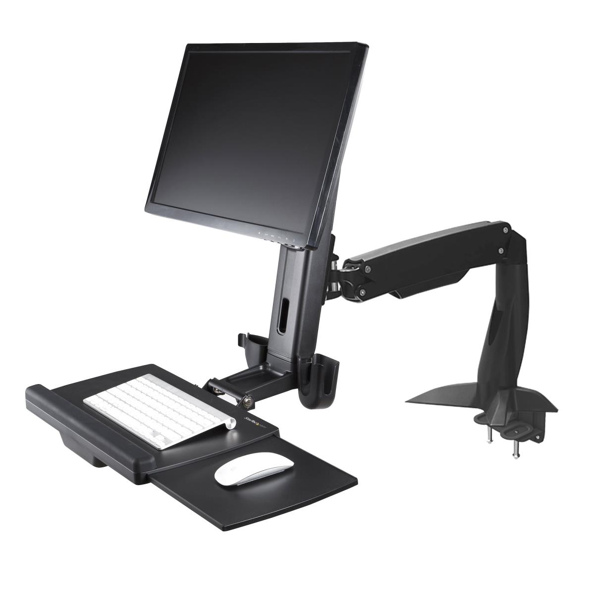 Monitor Mount - Sit Stand Desk Mount Adjustable - 1 Monitor - Up To 27in