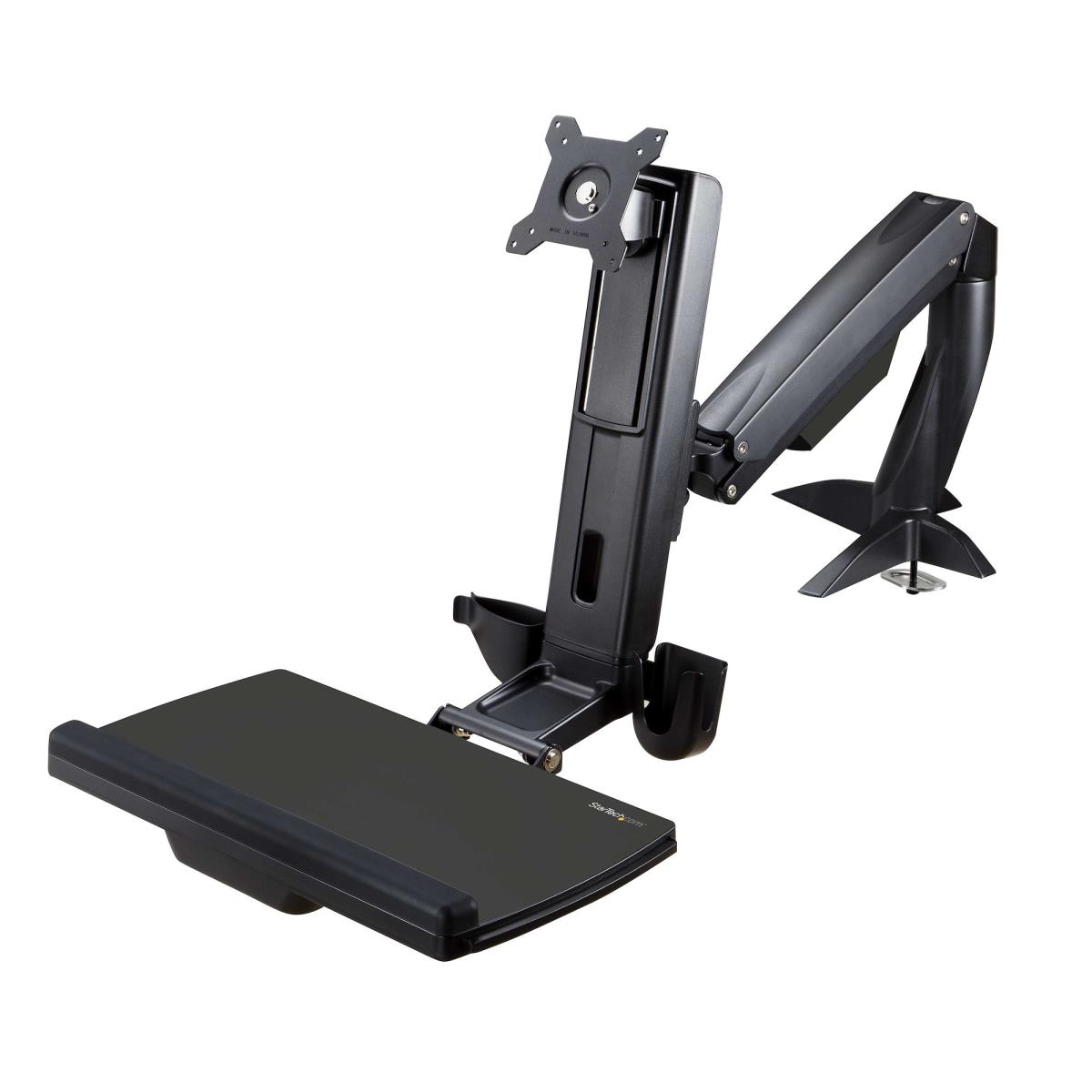 Monitor Mount - Sit Stand Desk Mount Adjustable - 1 Monitor - Up To 27in