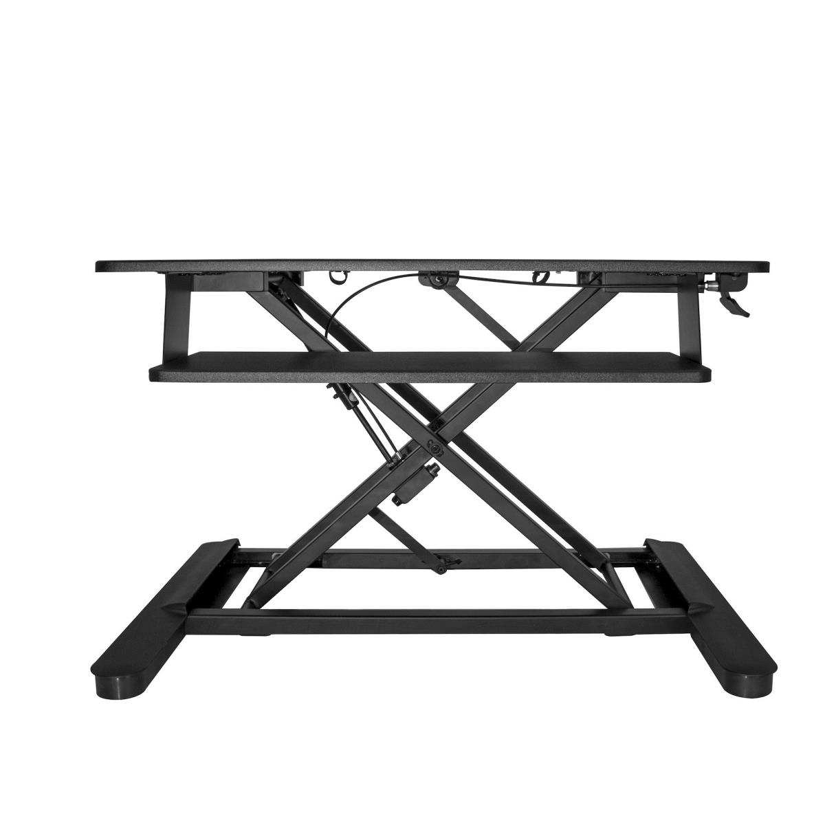 Sit Stand Desk Converter - 35in Large Work Surface - Adjustable