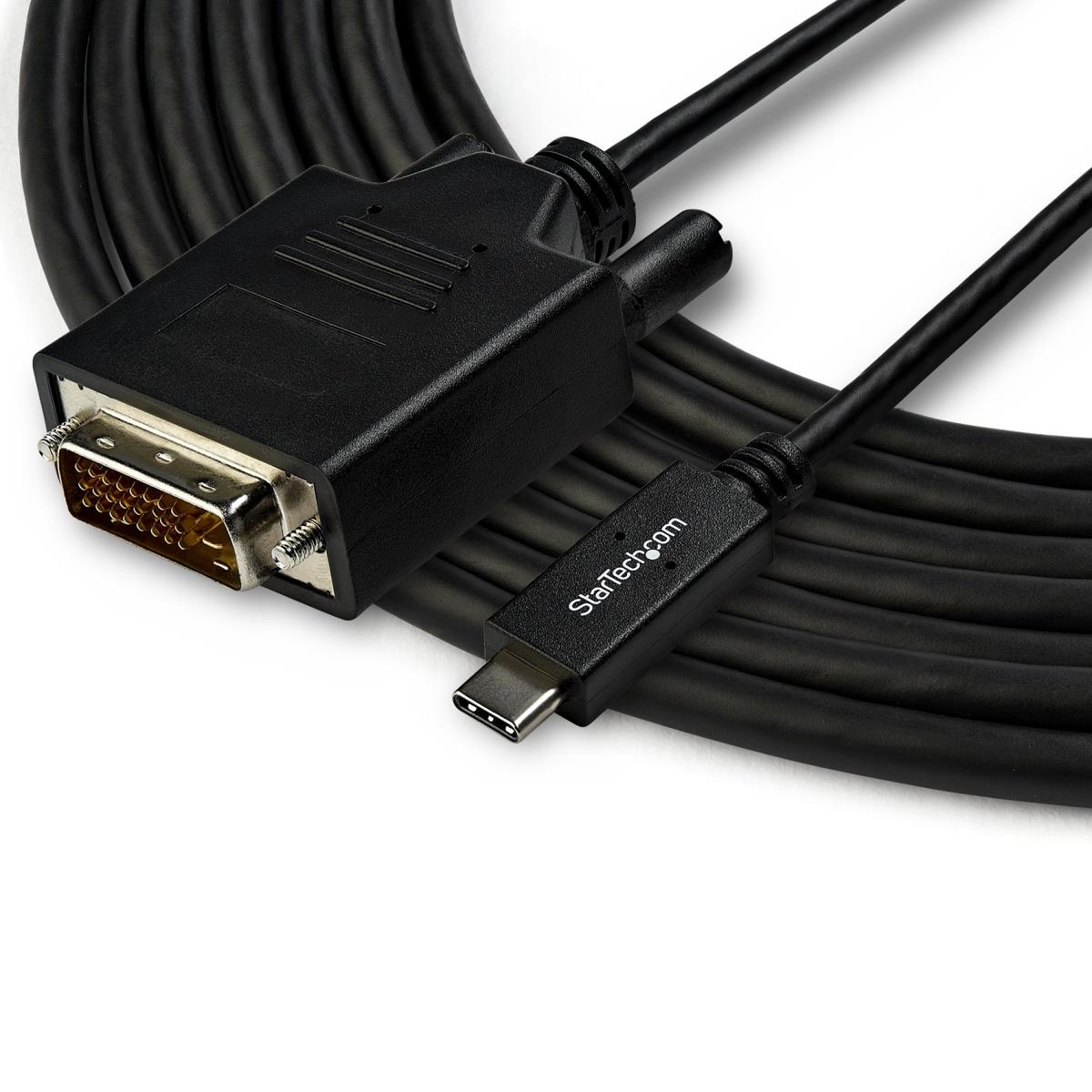 USB-c To DVI Cable - 1920 X 1200 - Black 3m