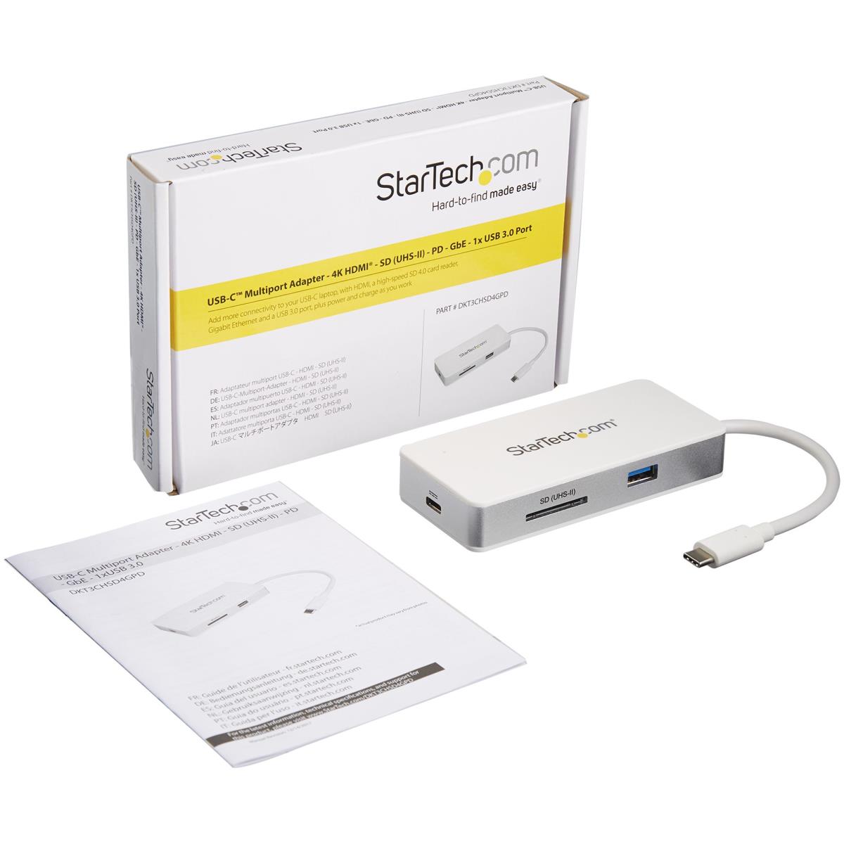 USB-c Multiport Adapter - Mac Windows 4k Hdmi USB 3.0 Sd Slot