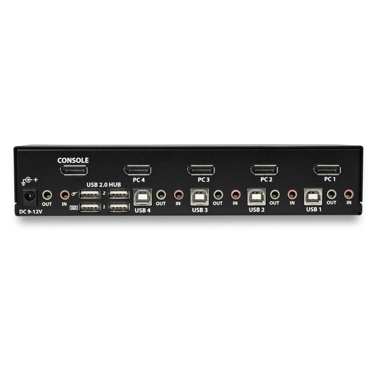 KVM Switch - DisplayPort 4-port - 4k 60hz