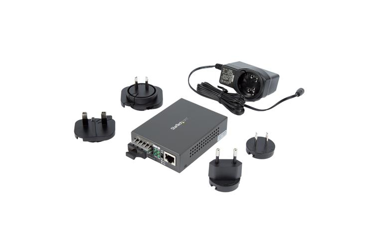 Gigabit Ethernet To Sc Fiber Media Converter - 1000base-sx - Multimode 550m