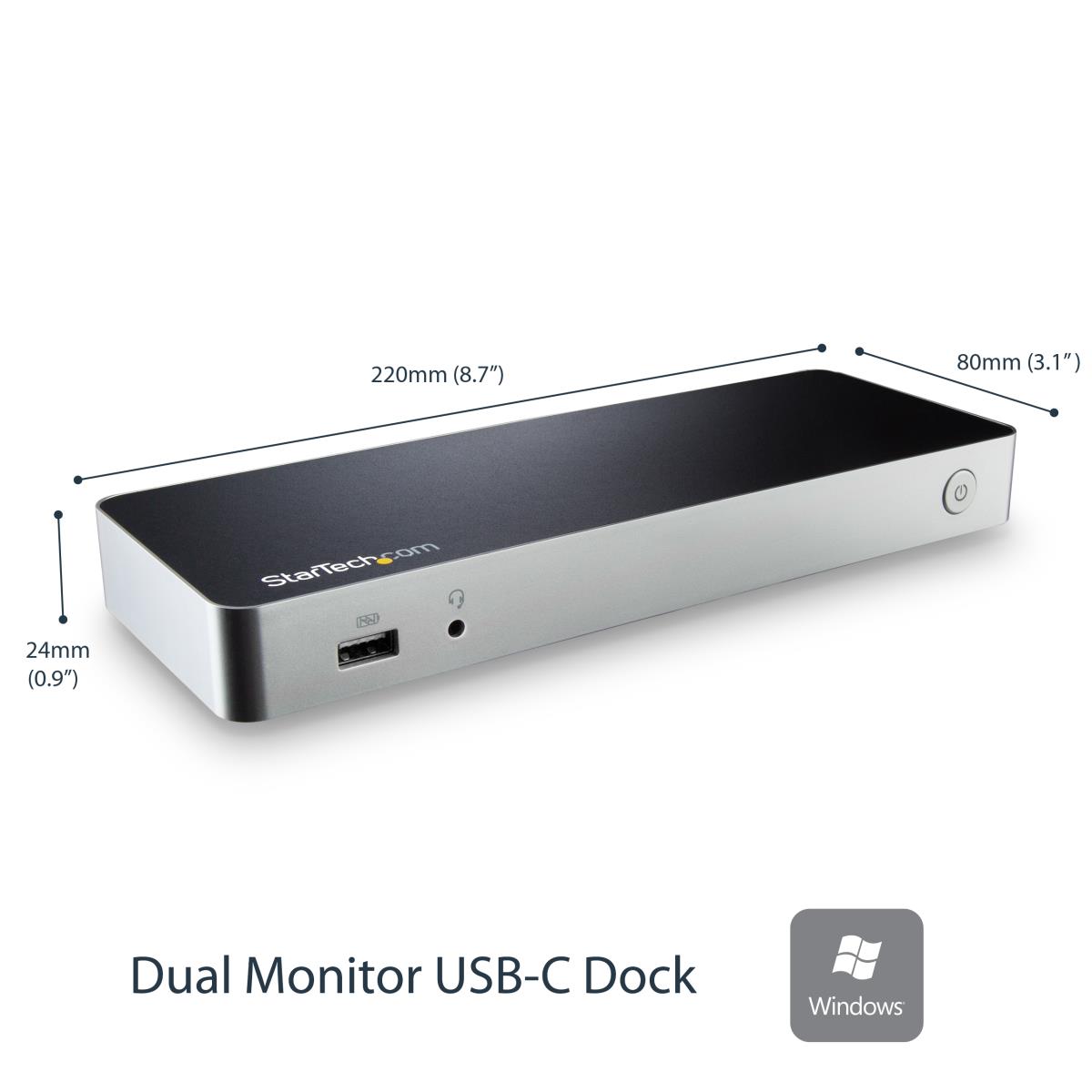 Docking Station - Dual Monitor USB-c For Windows - Mst - 60w Power Delivery - 4k - Hdmi To DVI Adapters