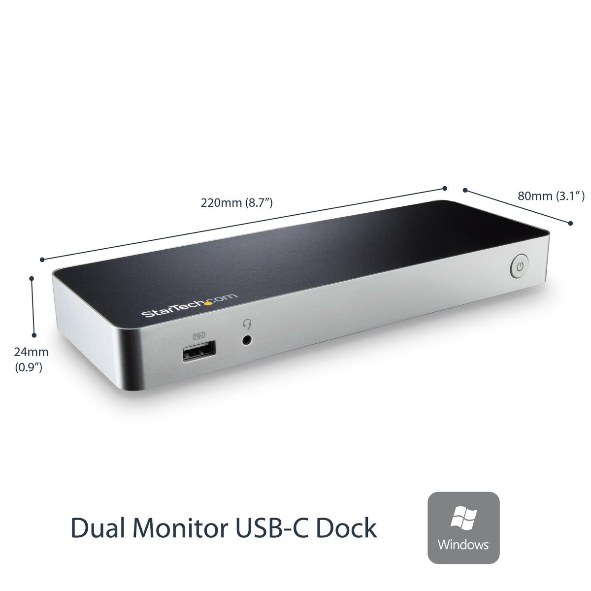 Docking Station - Dual Monitor USB-c For Windows - Mst - 60w Power Delivery - 4k - Hdmi To DVI Adapters