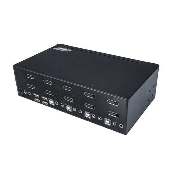 KVM Switch - Dual DisplayPort 4-port - 4k 60hz