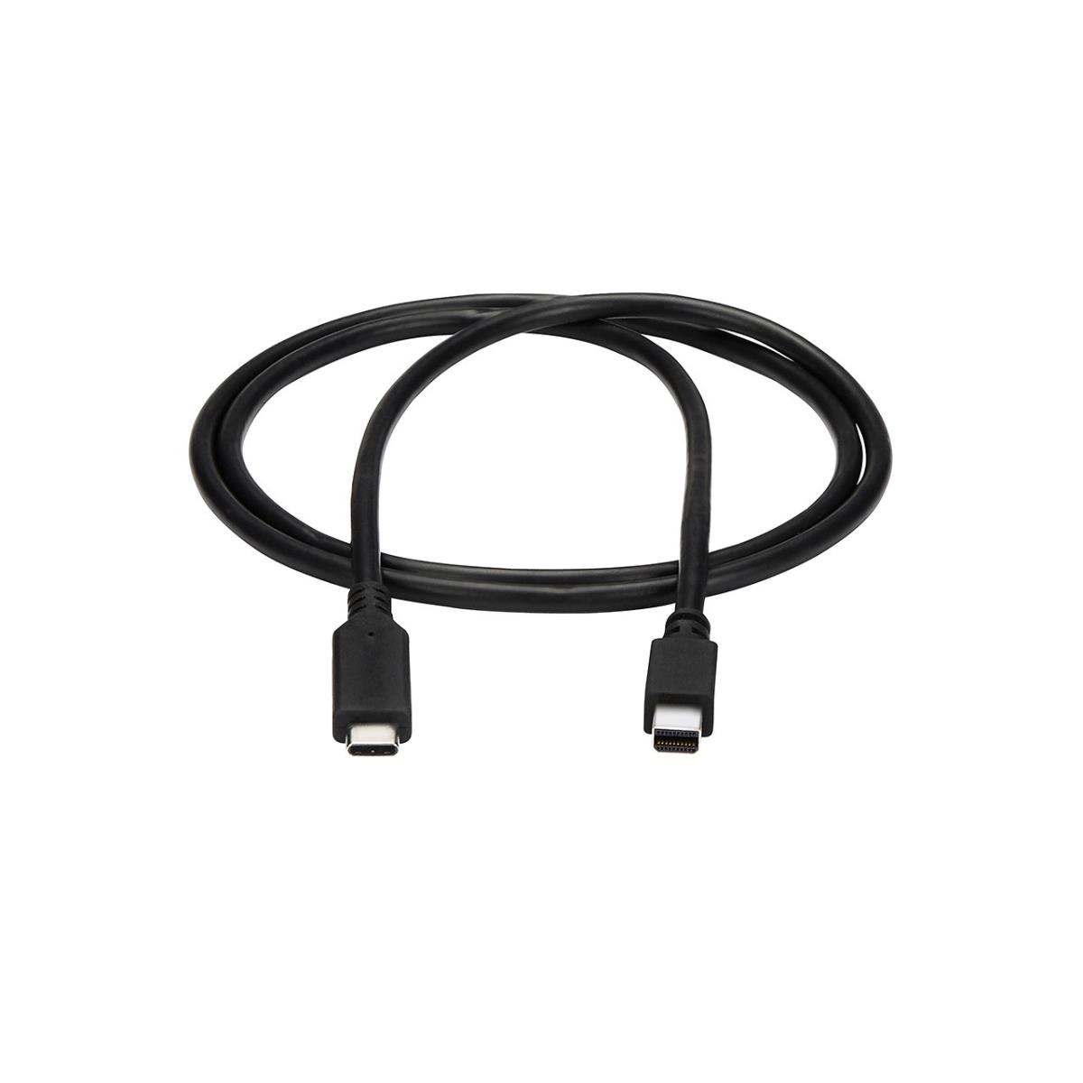 USB C To Mini Dp Cable - 4k 60hz 1m Black
