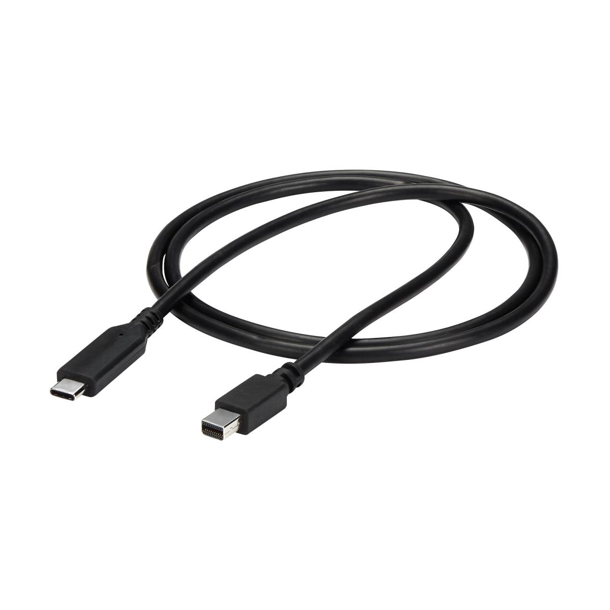 USB C To Mini Dp Cable - 4k 60hz 1m Black