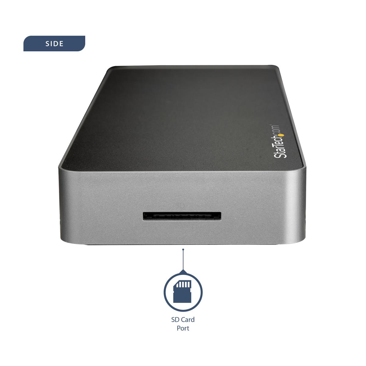 Docking Station - USB-c Dual-4k Monitor For Laptops - 60w USB Power Delivery - Sd Card Reader