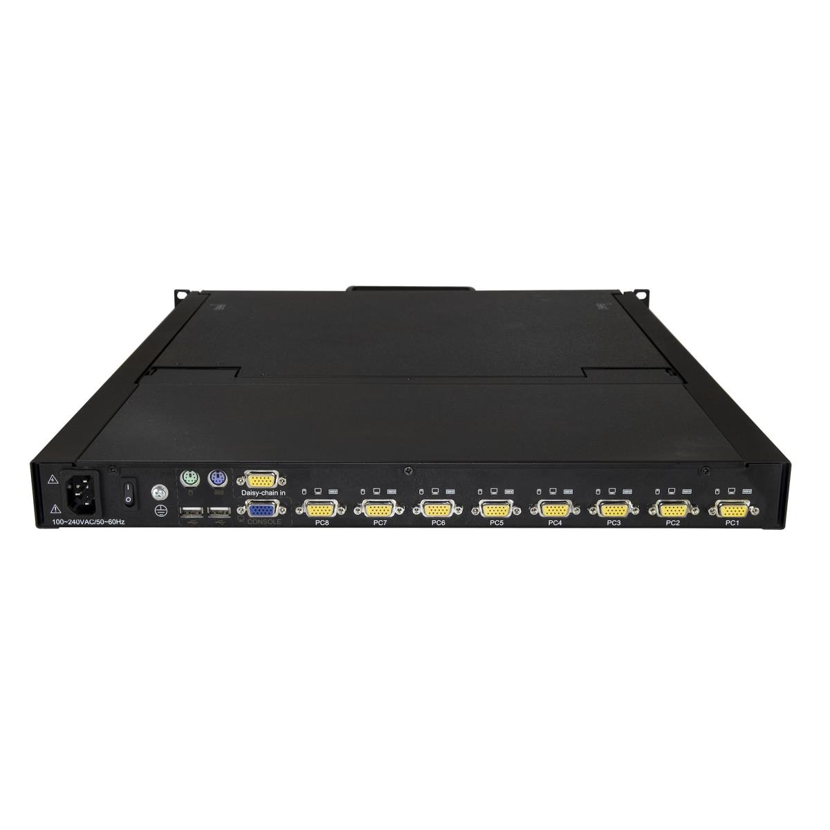 Rackmount KVM Console 8-port - Ps/2 & USB - 1u - 19in Display