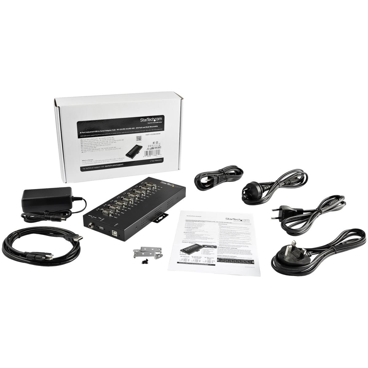 Industrial USB To Rs232/422/485 Serial Adapter - 8-port
