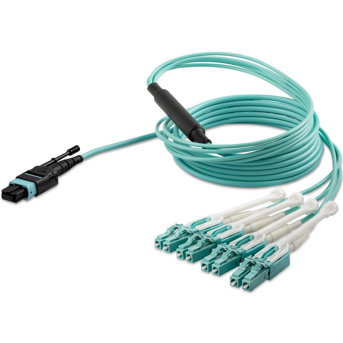Mpo/ Mtp To Lc Breakout Cable - Plenum-rated - Om3, 40GB - Push/pull-tab - 2m