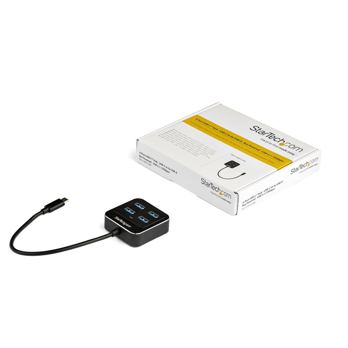 USB-c Hub - 4-port USB 3.1 Gen 2 (10 Gbps) - 4x USB-a Ports