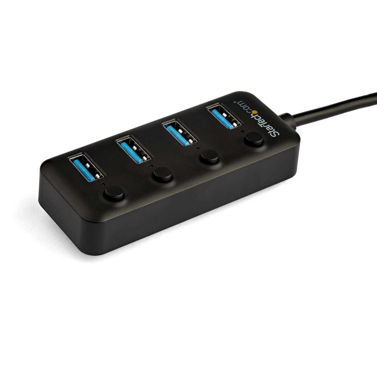 USB-c Hub - 4-port USB C Hub-4x USB-a Individual On/off Switches