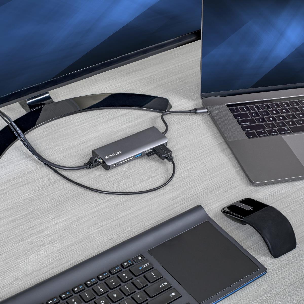 USB-c Multiport Adapter - Hdmi 4k - 2xa 1xc - Sd Reader - Pd 3.0