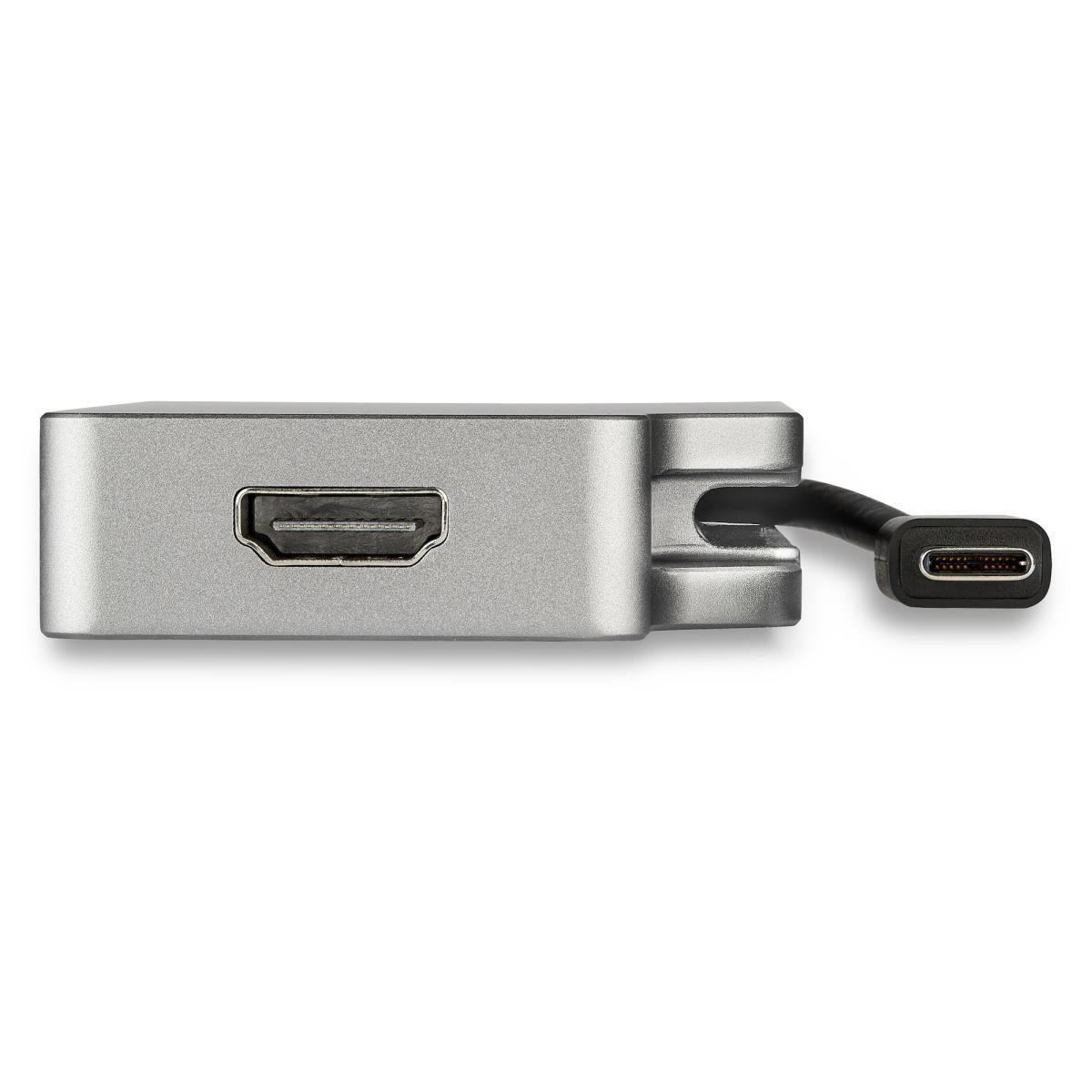 USB-c Multiport Video Adapter - 4-in-1 Aluminum - 4k 60hz - Space Gray