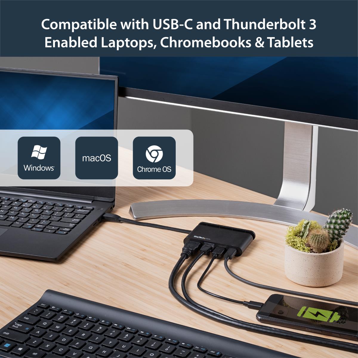 Docking Station USB-c Multiport Adapter - Hdmi 4k -1xa 1xc Gbe-100w Pd 3.0