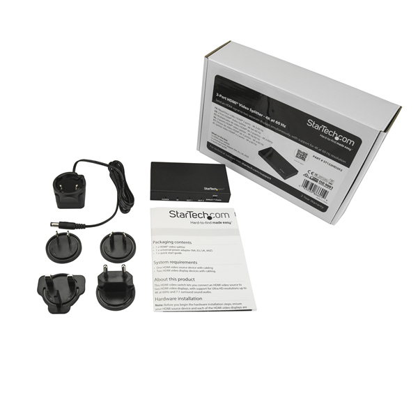 Hdmi Splitter - 2-port With Hdr - 4k 60hz