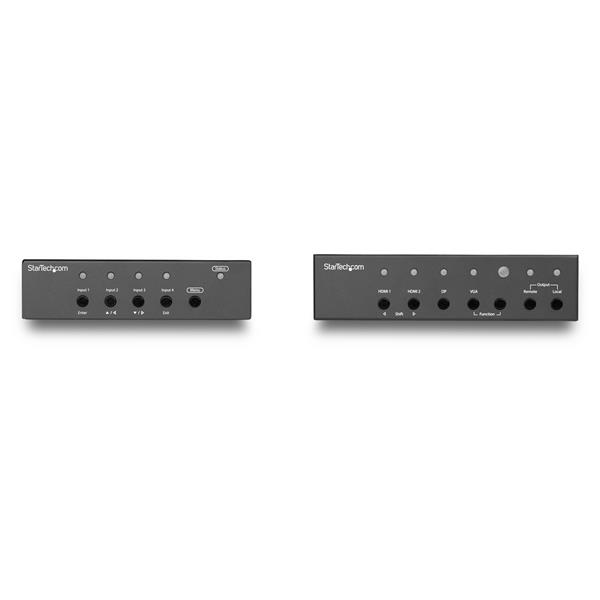 Multi-input Hdbaset Extender Kit With Built-in Switch And Video Scaler